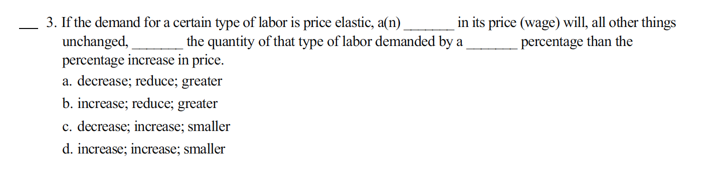 The question is attached. _ 3. If the demand for a certain