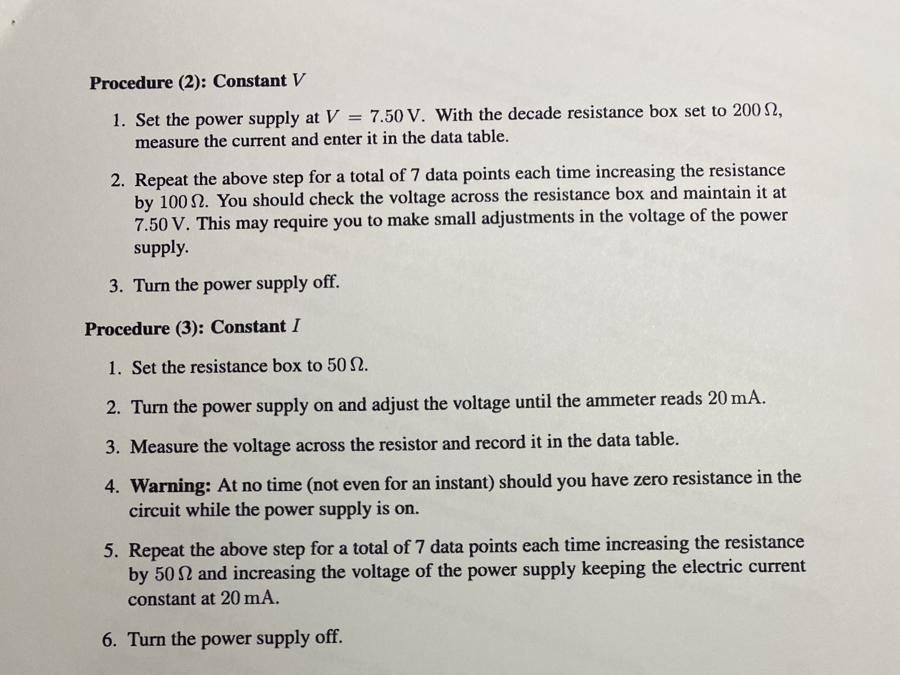 The objective of this experiment is to examine Ohm's law by measuring
