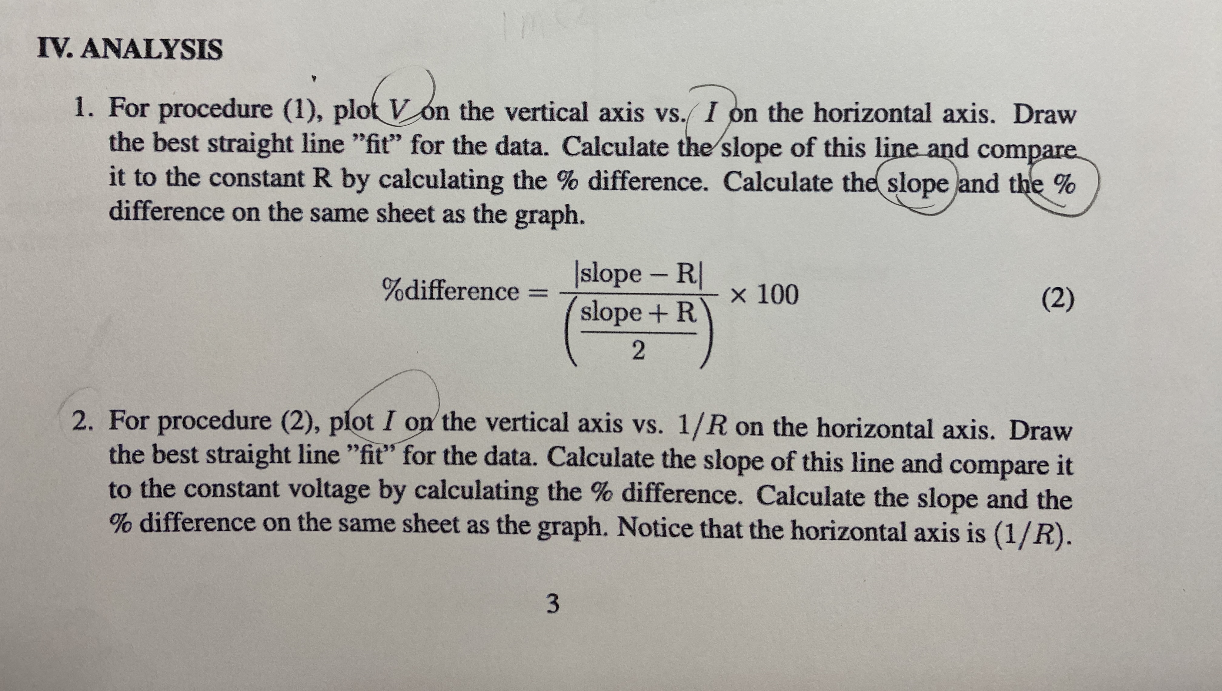 across a resistor is directly proportional to the current I through it