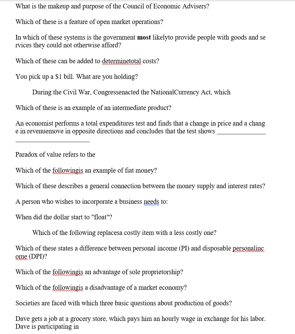 Answer the following question: What is the makeup and purpose of the