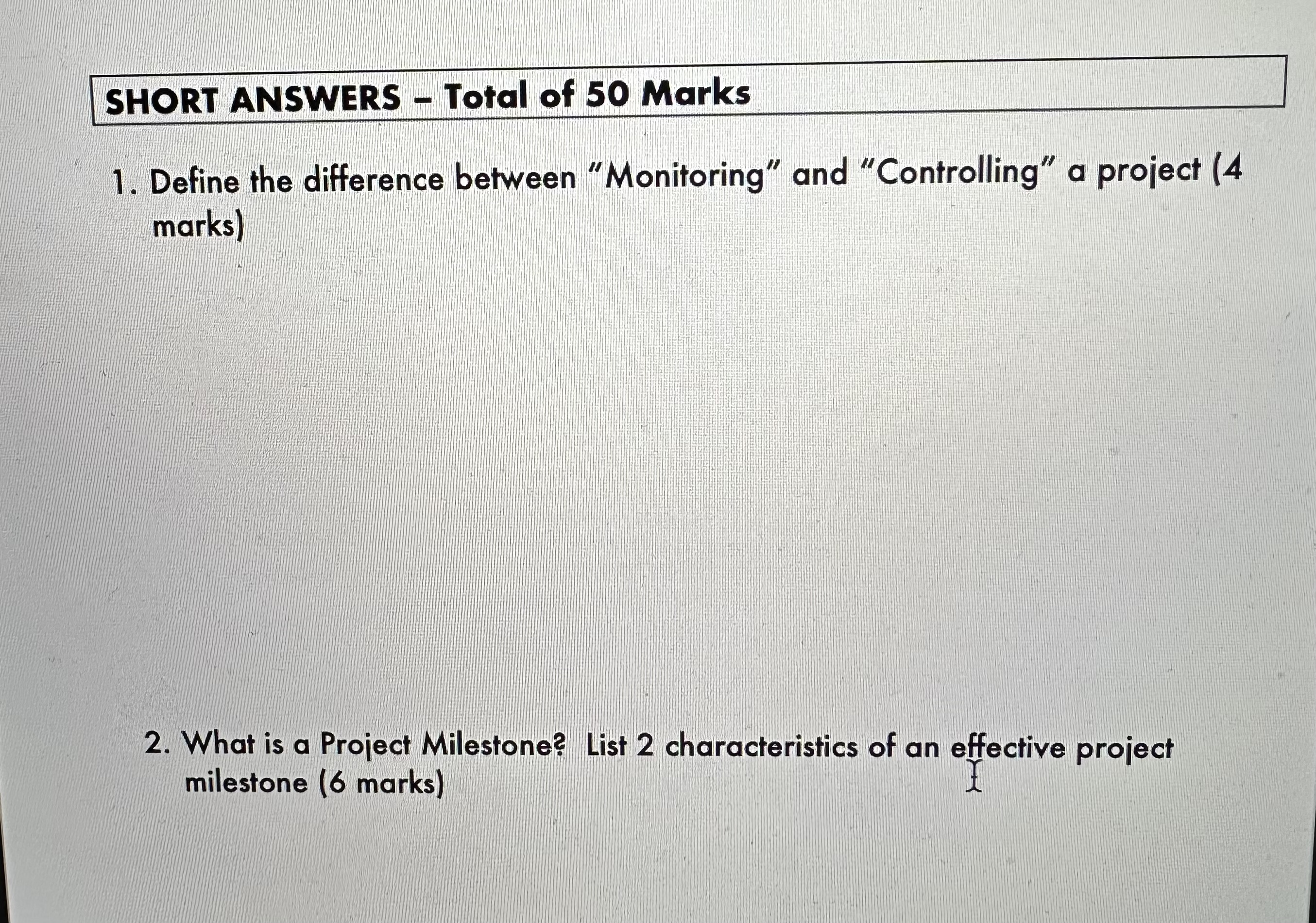 budget, the PM may be required to identify The George Brown College