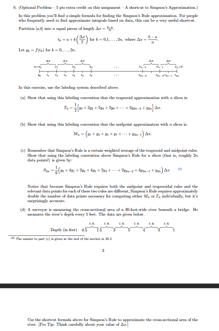 This is my sixth question 6. (Optional Problem - 5 pts extra