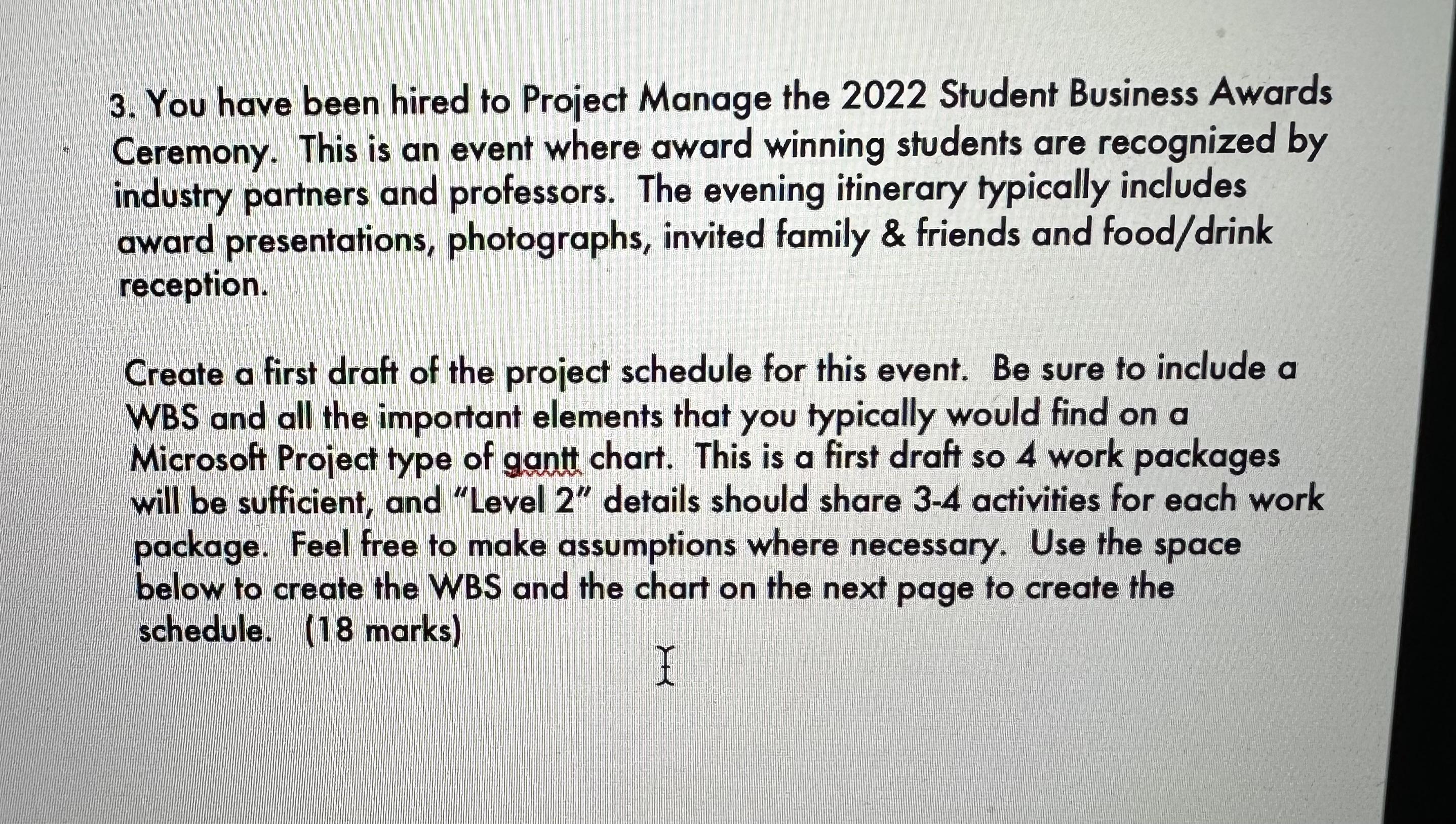 person through any means start on the same day. (6 marks) submitting