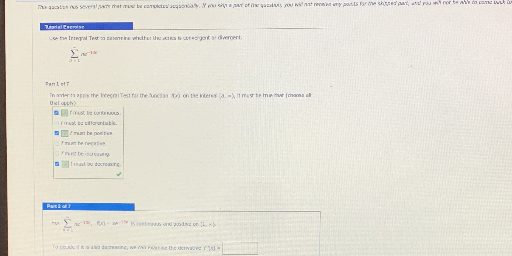 This question has several parts that must be completed sequentially. If