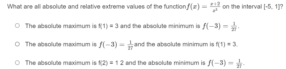 cf the function m) = a: :1: men the interval [-2, 2]?