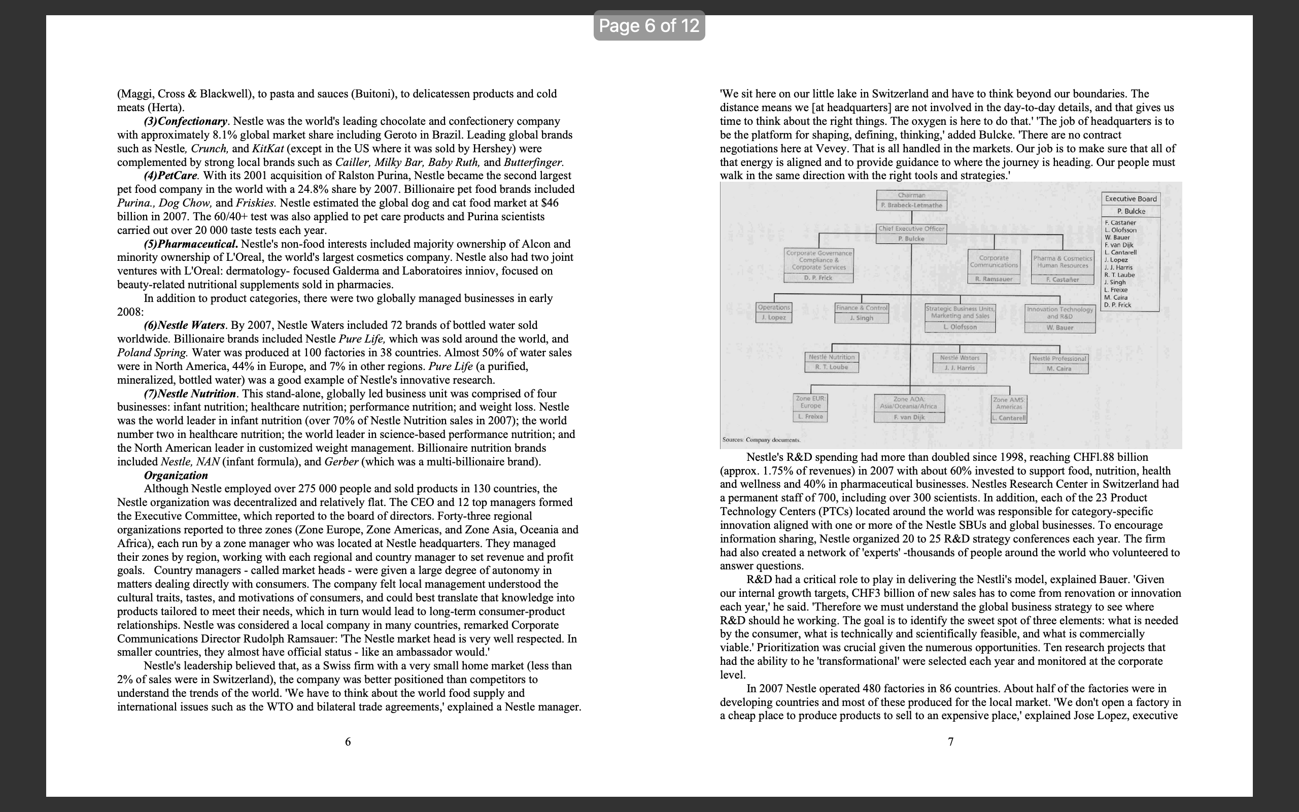 seem steadier than Nestle, based in the Swiss town of Vevey, on