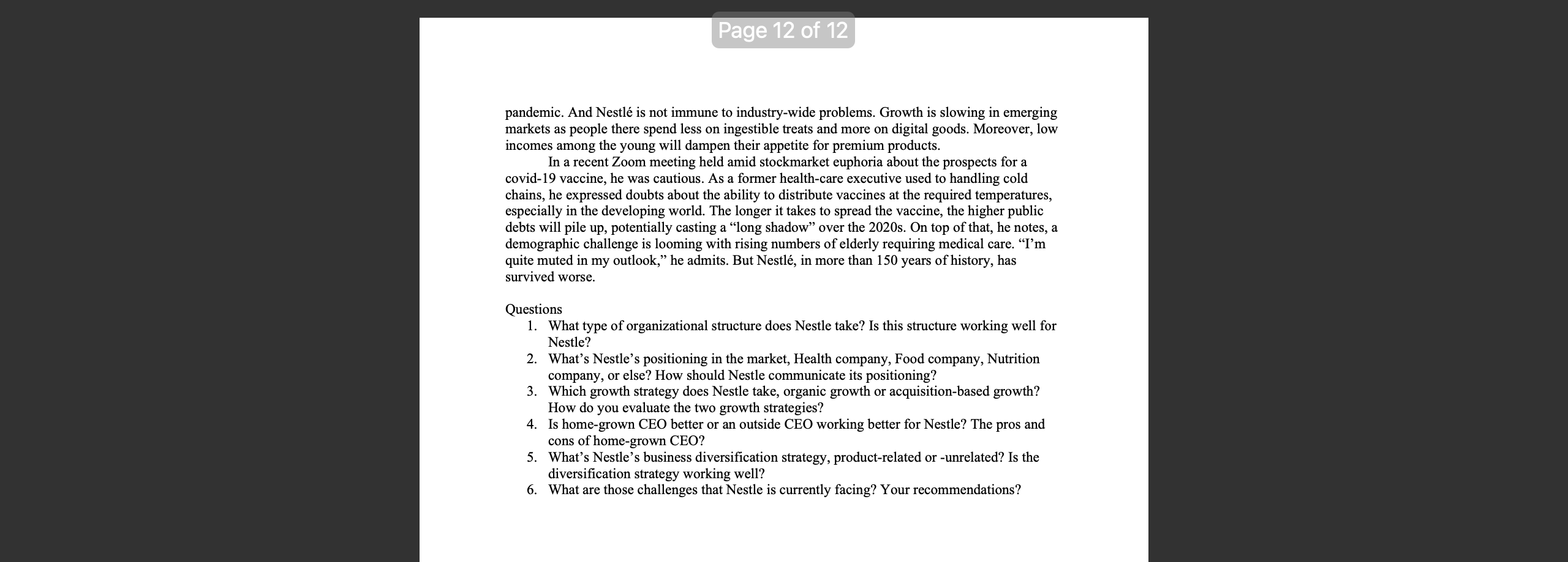 about a new product called milk chocolate, laid out in black cursive;