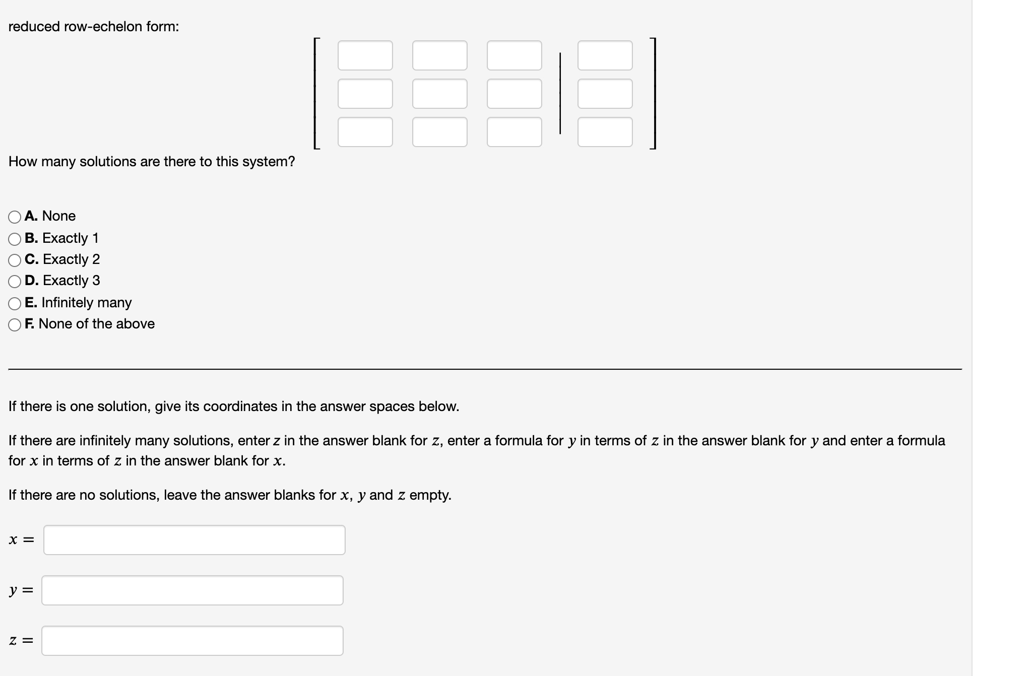(0)) and then write the resulting augmented matrix. 1 3 6 2