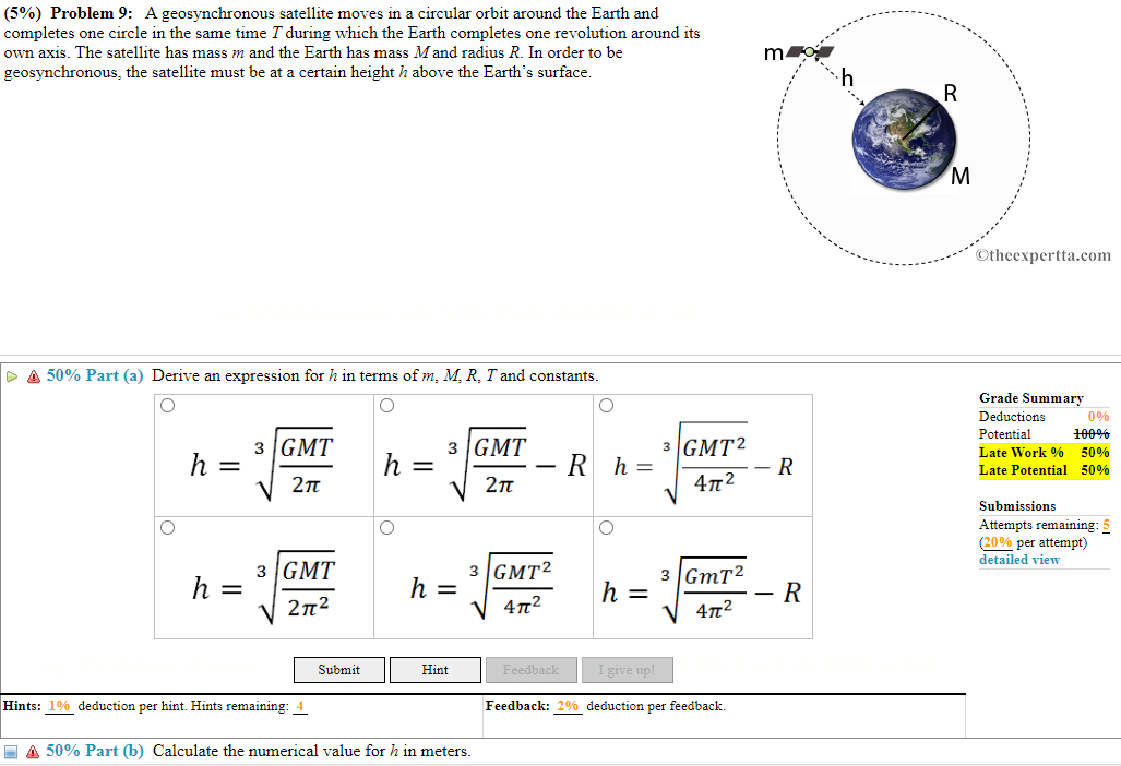 mountain roads). 50% Part (a) Calculate the minimum speed, in meters per