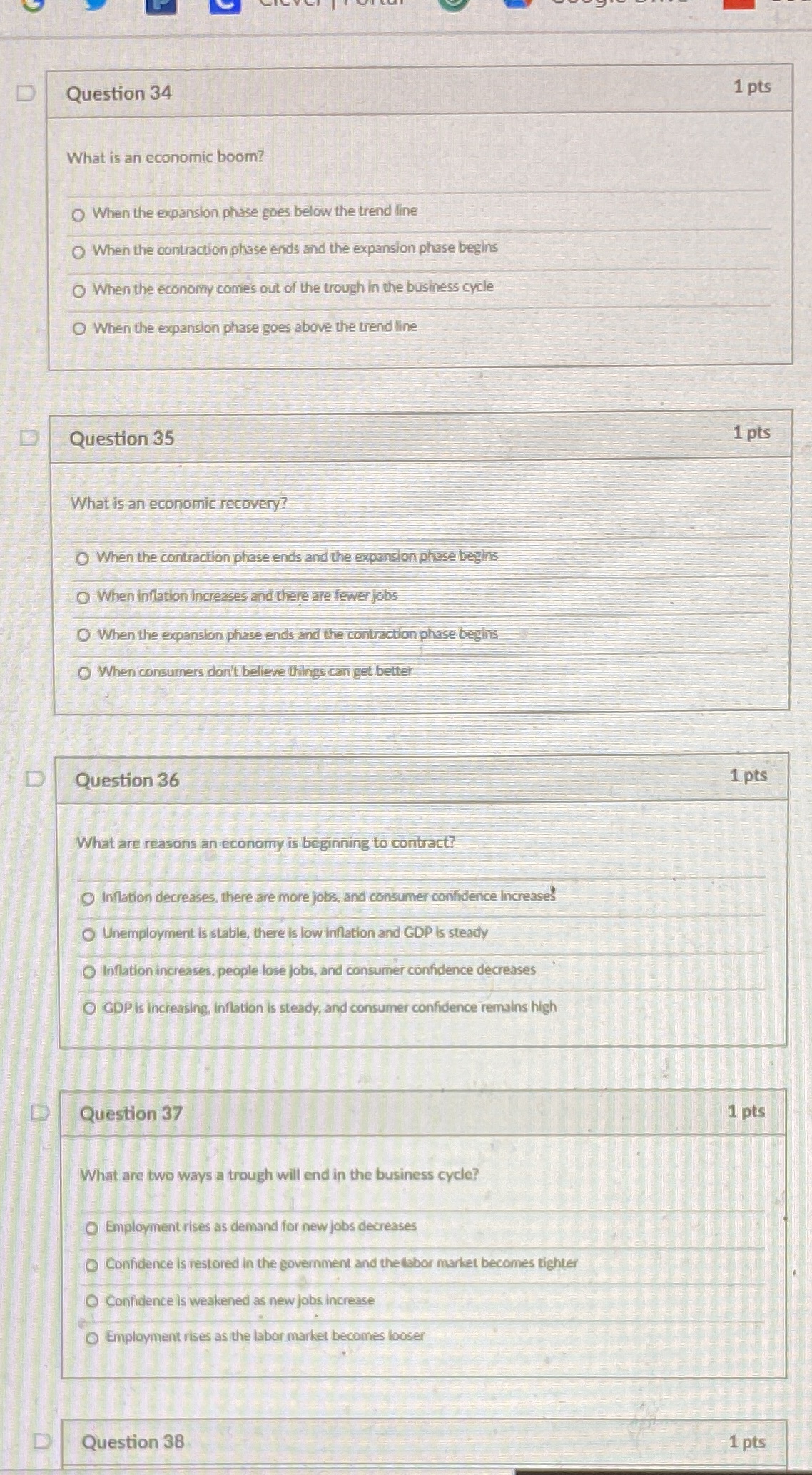 Please answer these questions D Question 34 1 pts What is an