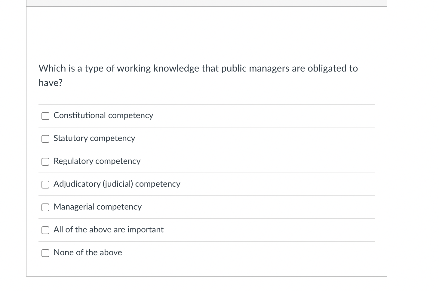 1 pts Which is an important question that shaped the development of