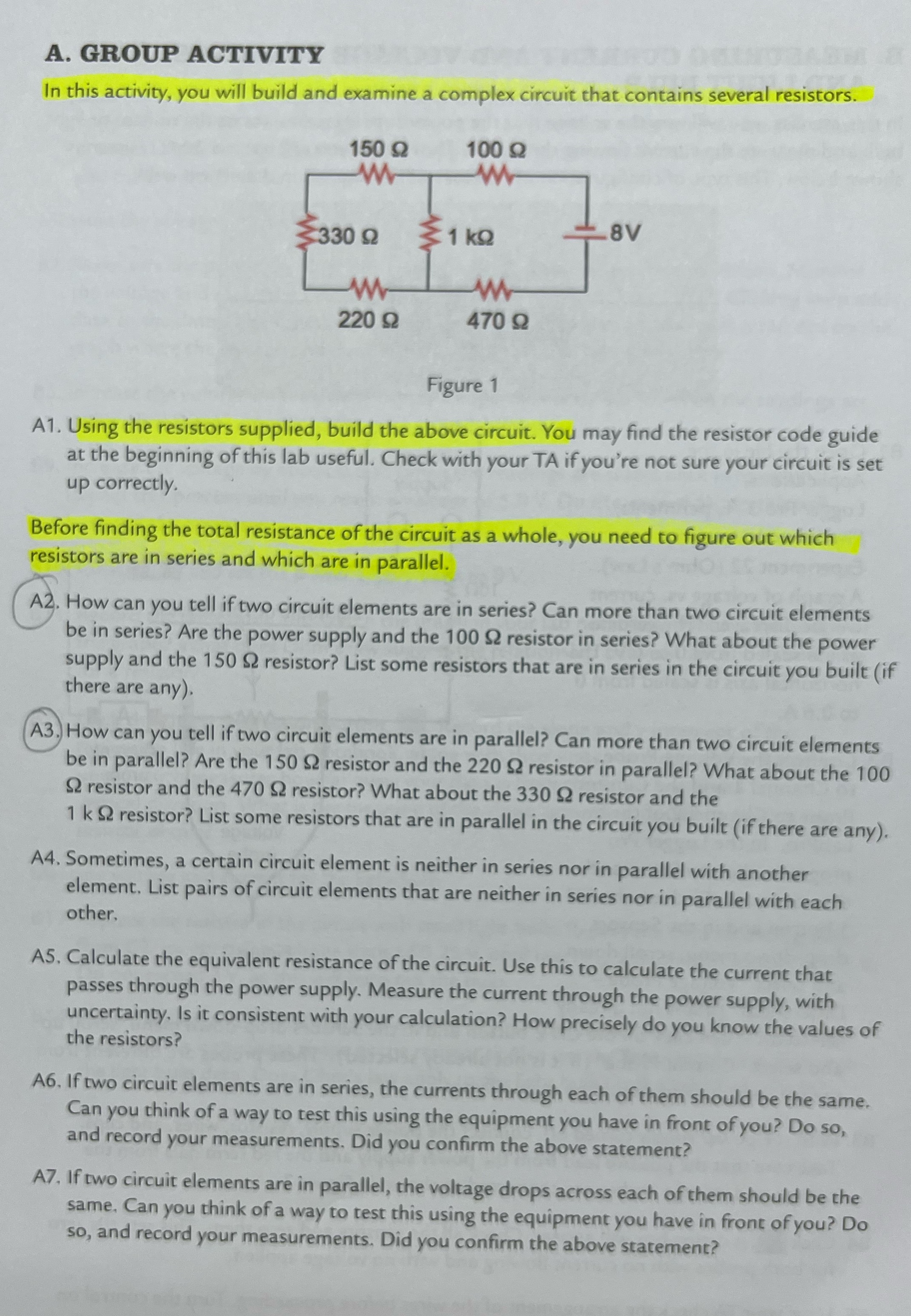 Answer A2-5 A. GROUP ACTIVITY In this activity, you will build and