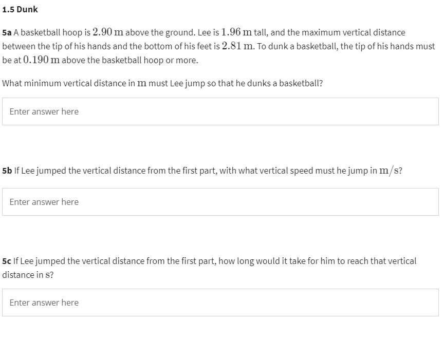 PhysicsLessons: - Forces and KinematicsDirections: Answer the following problems below by showing