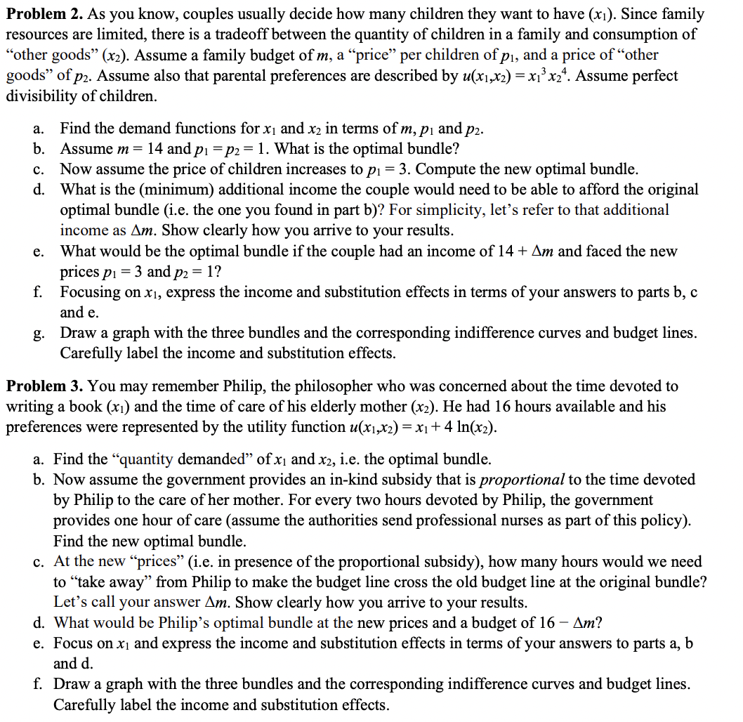  Problem 2. As you know, couples usually decide how many children