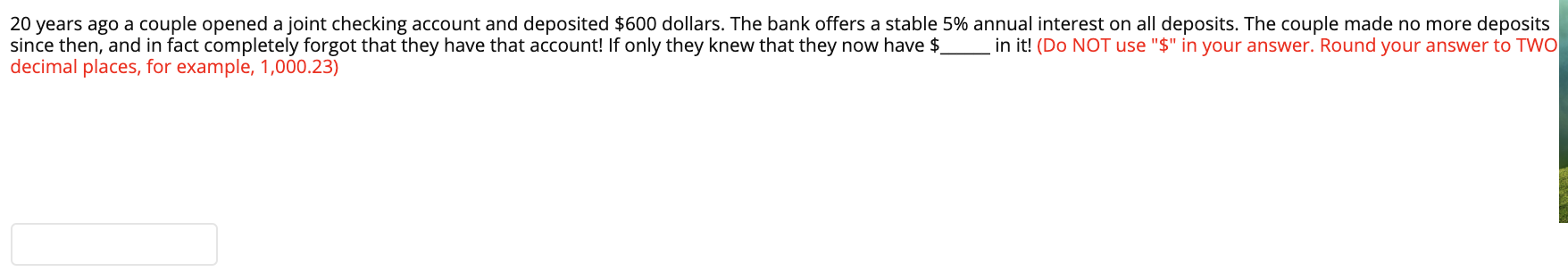 Need Help ASAP Please! 20 years ago a couple opened a joint