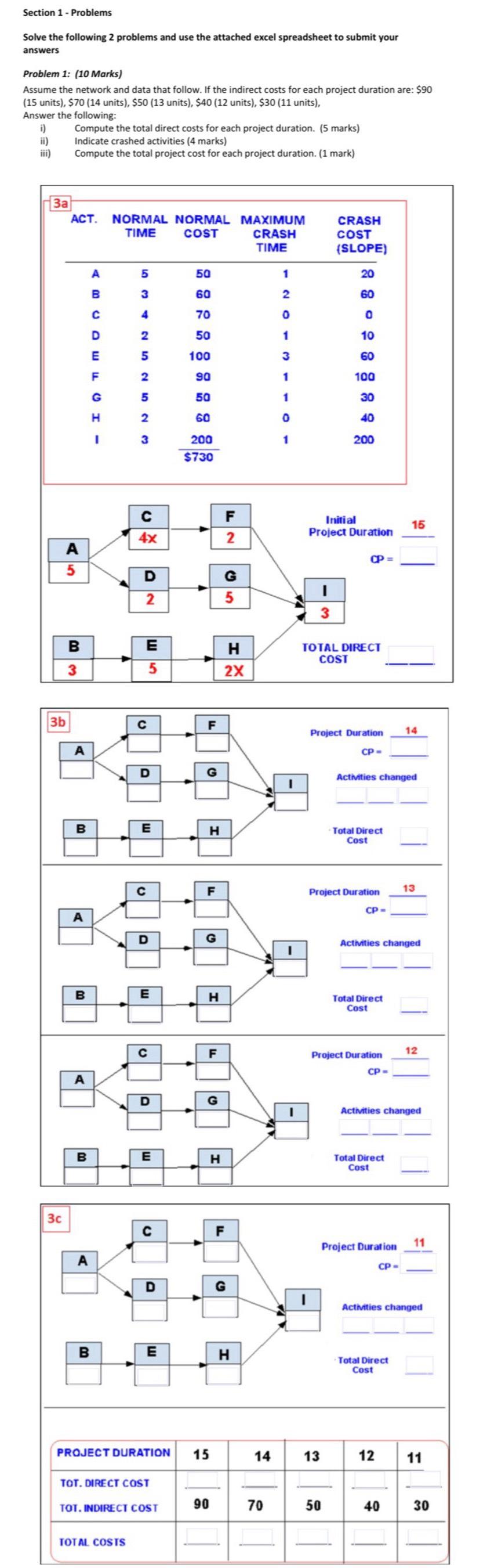  Section 1- Problems Solve the following 2 problems and use the