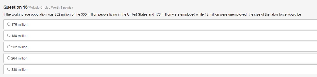 unemployment rate would be approximately O 11.5%. O 10.2% O 5%. O