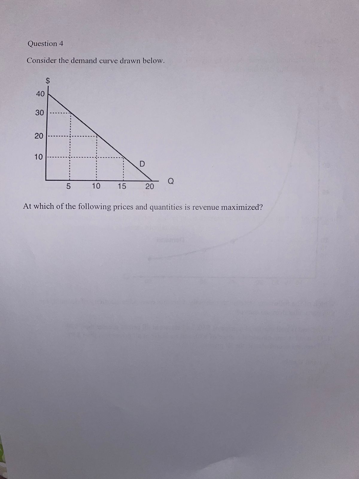 ..-- 60 .. 45 30 20 Demand 15 10 Q 10 15