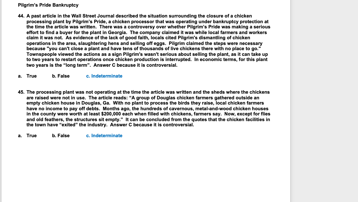 largest employer, Pilgrim's Pride Corp., said it would close a chicken-processing plant