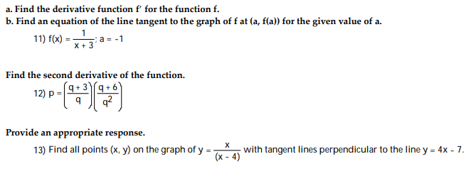 :1. Find the derivative metinrl f\"I for the function f. 1:.