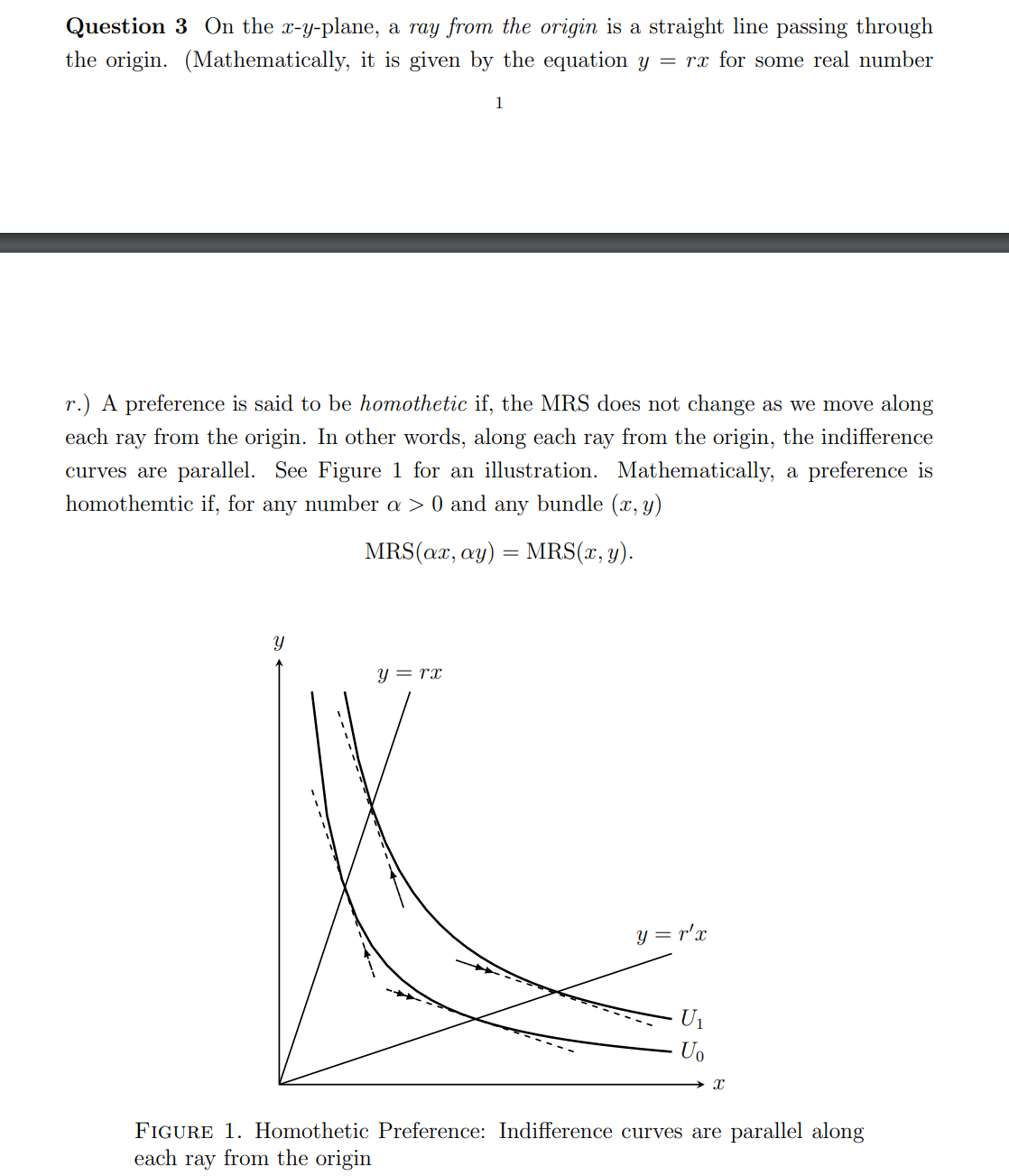  Question 3 On the Iyplane. a my from the origin is
