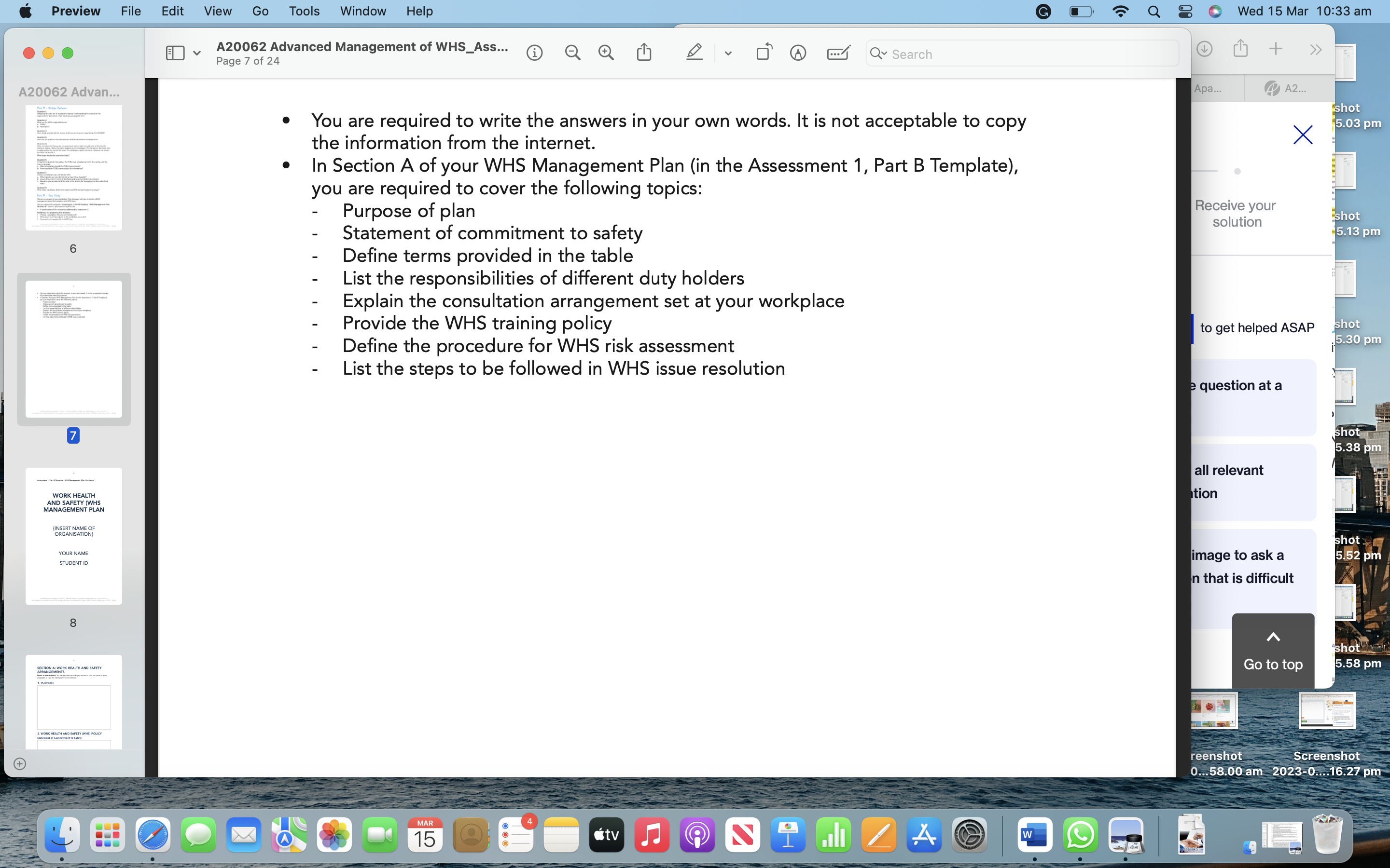 Mar 10:33 am + > > Page 6 of 24 A20062 Advanced