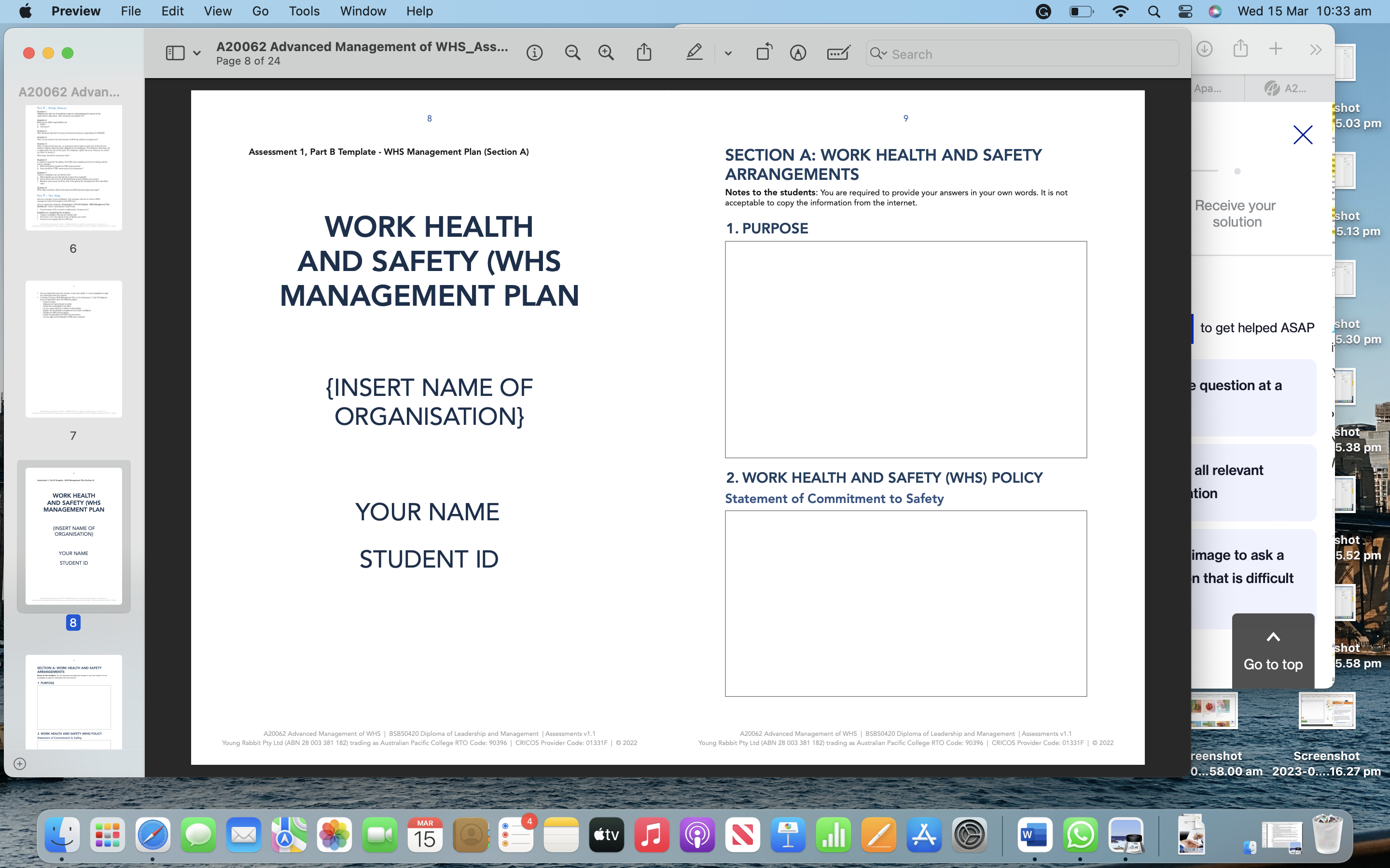 Management of WHS_Ass... i Q Q 1 6 0 6 . Q