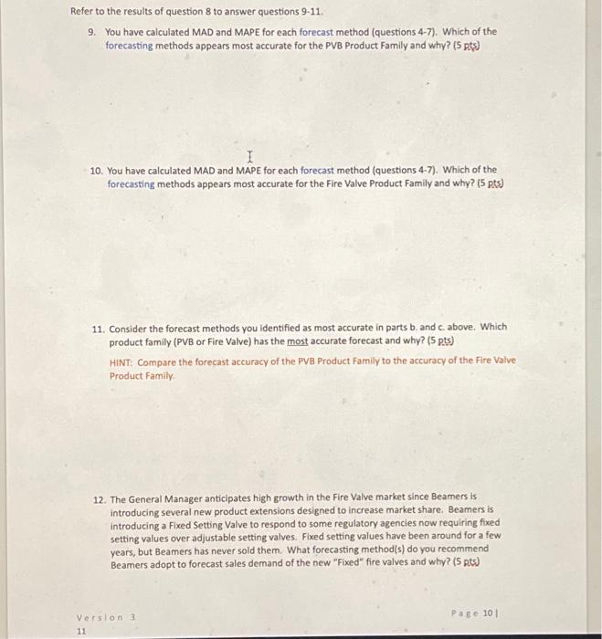 below for 2020 Q1 answer the following questions. HINT: The PVB Products