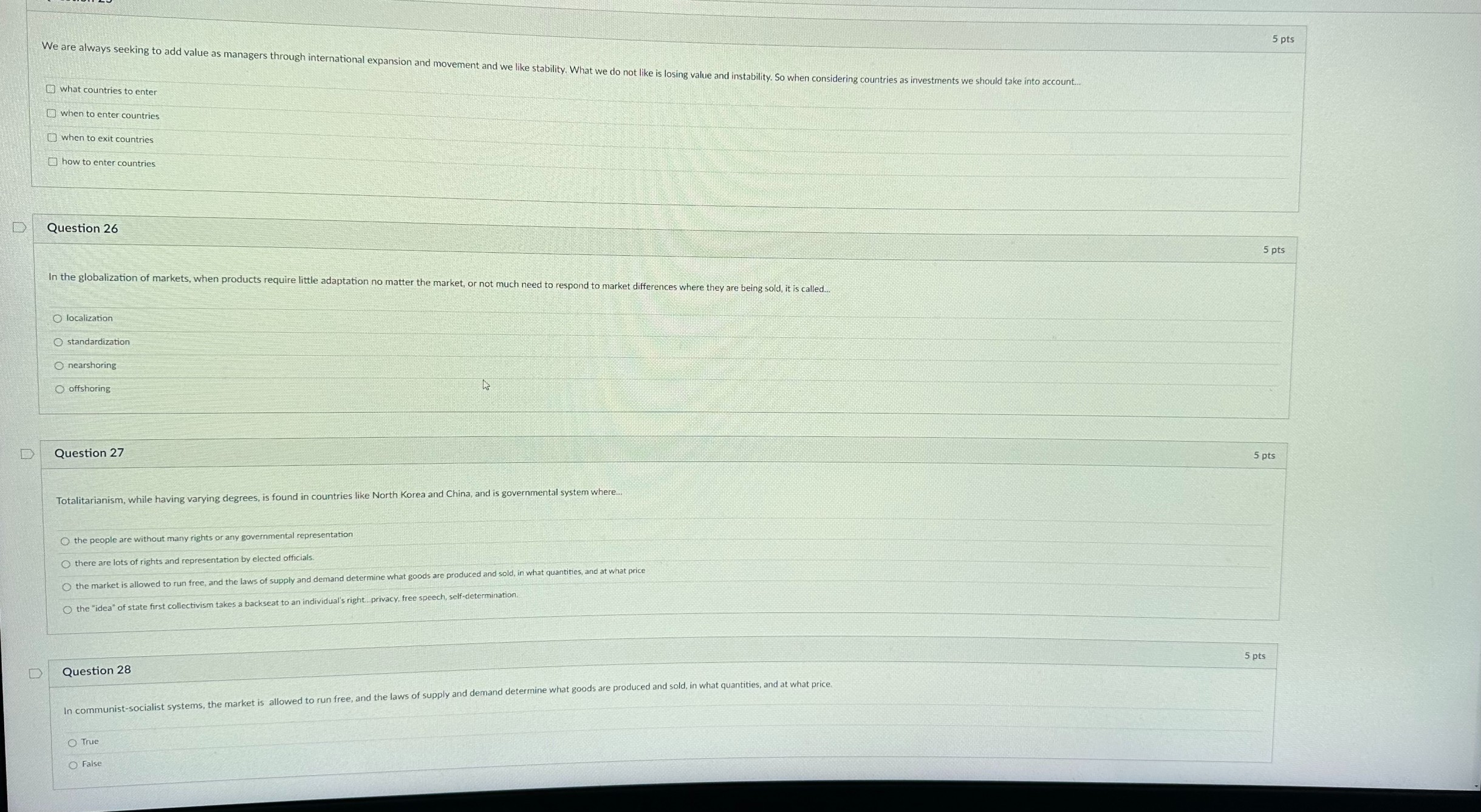 what countries to enter when to enter countries when to exit