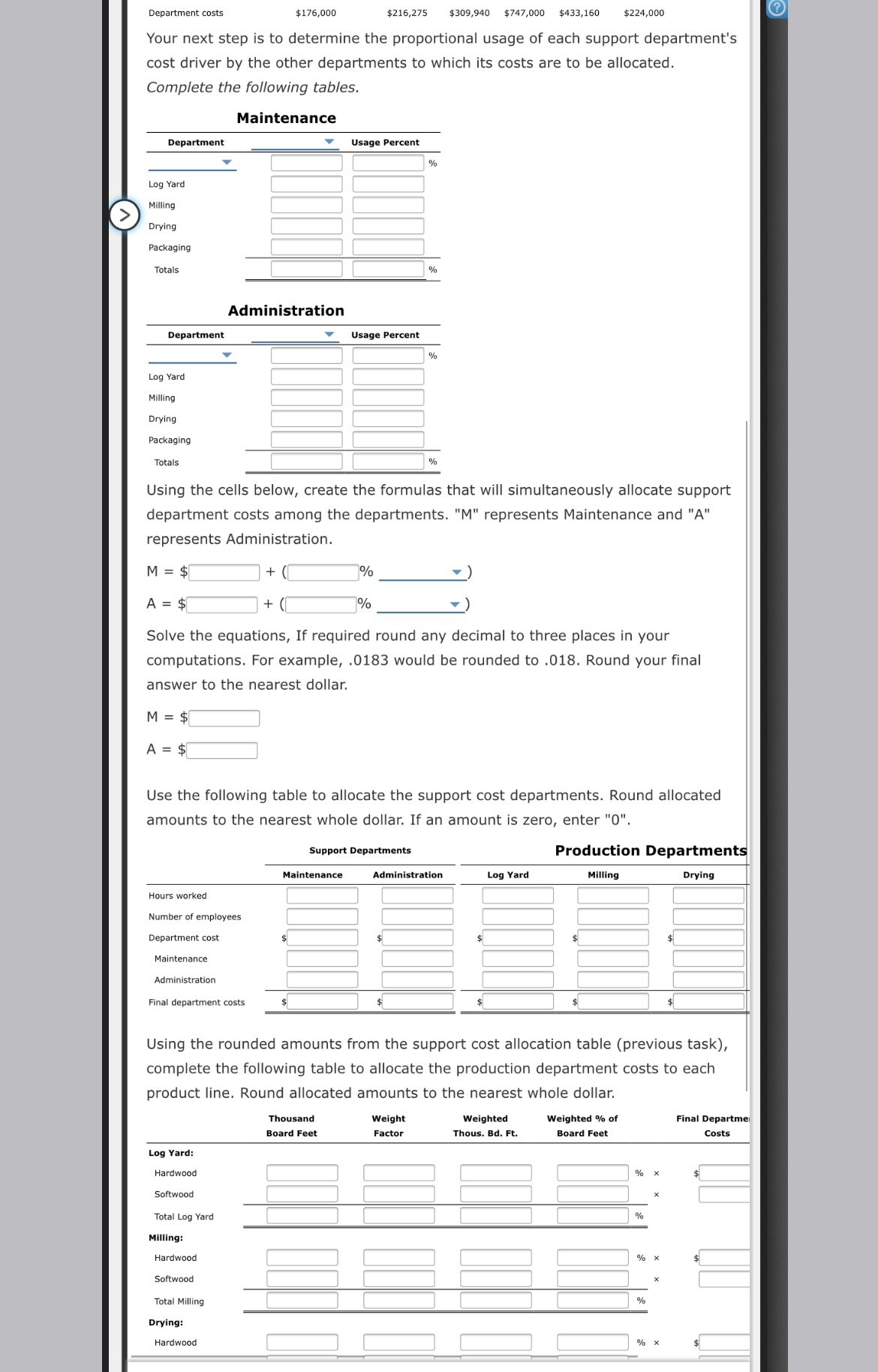 = $ Solve the equations, If required round any decimal to three