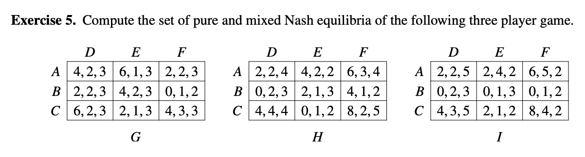 Hi, was wondering how I would solve this 3 player Nash equilibrium