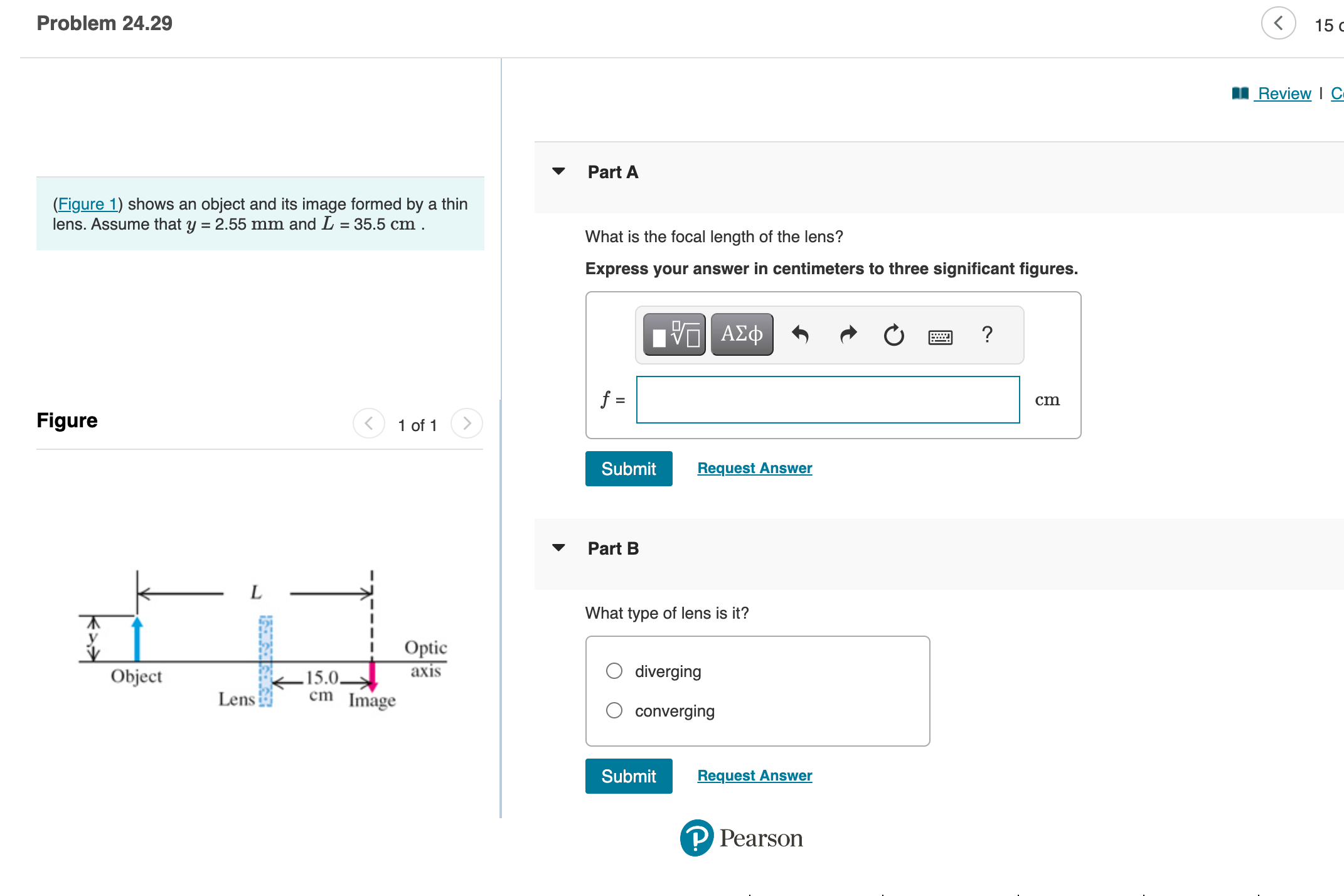 this ray strike the midpoint of the second mirror (which is s