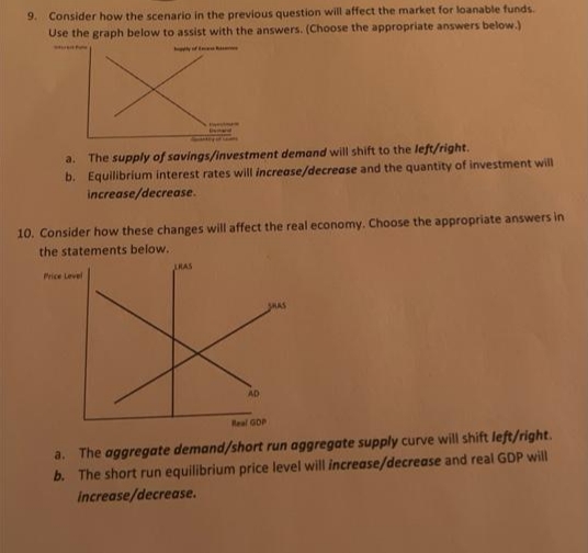 9. Consider how the scenario in the previous question will affect