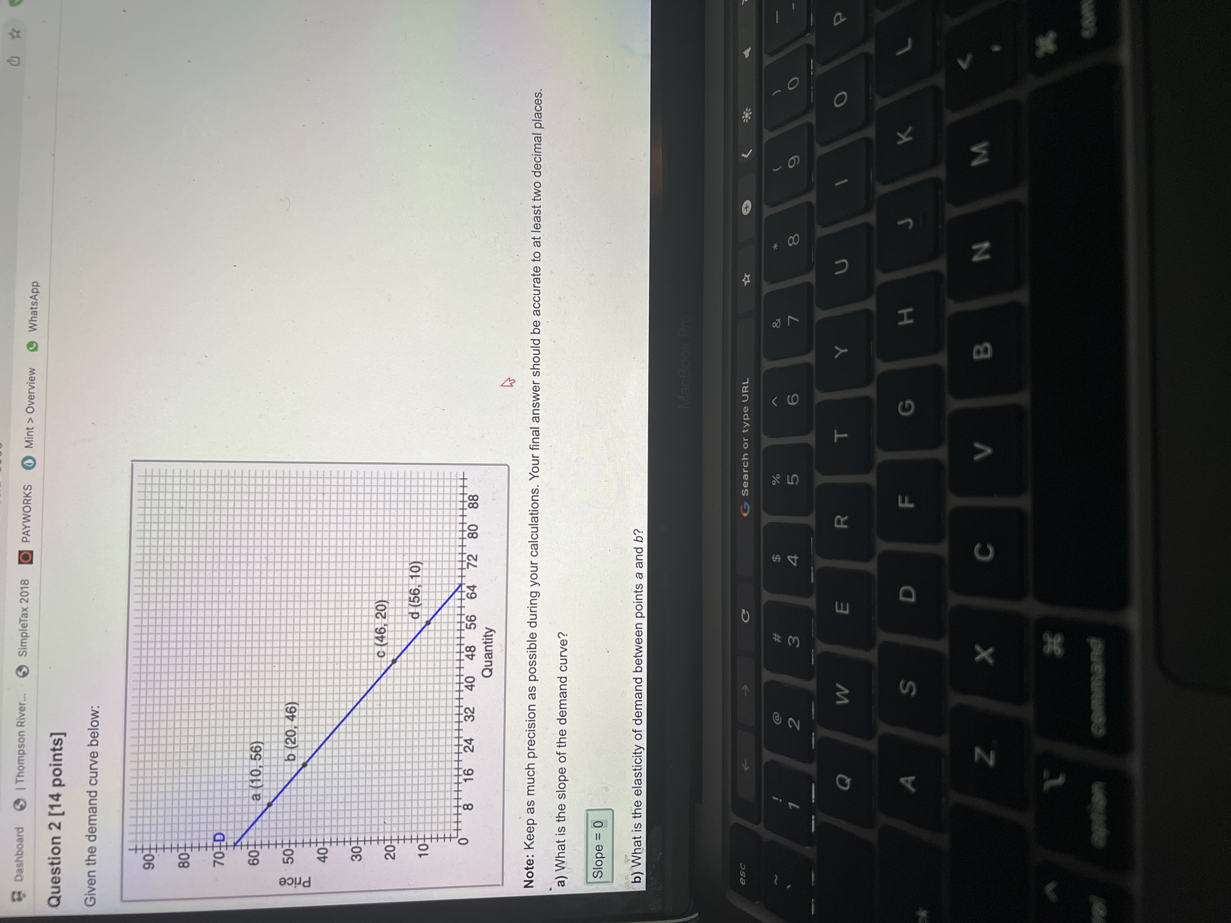  Dashboard | Thompson River. SimpleTax 2018 . PAYWORKS ( Mint >