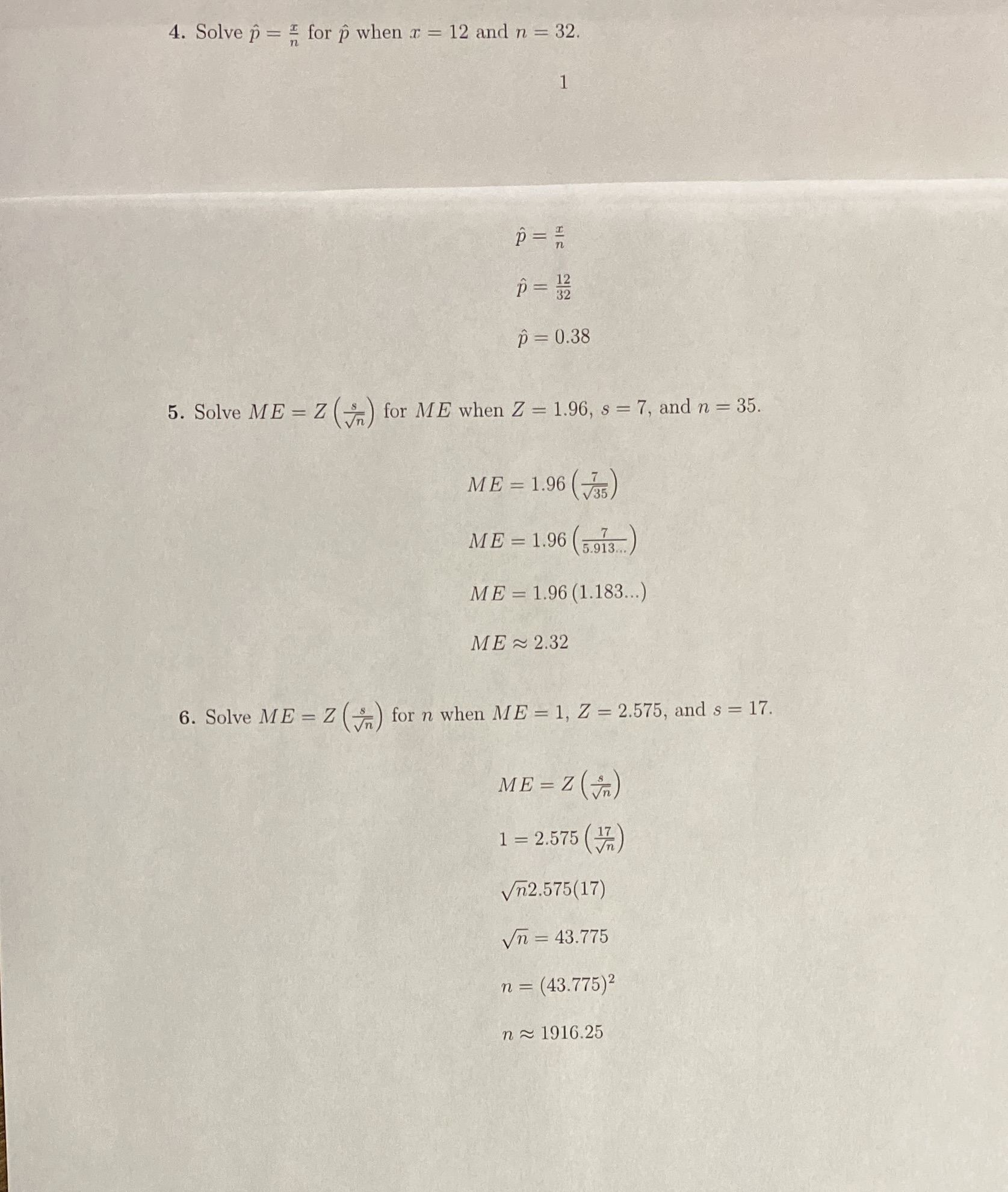  4. Solve p = = for p when a = 12