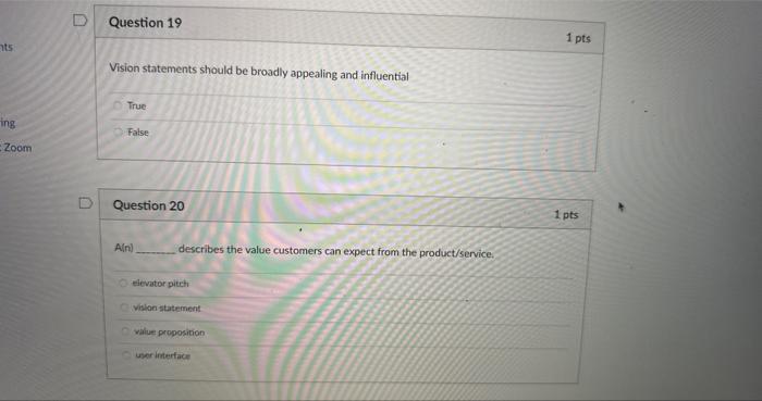 beforehand when pitching to trade groups competition judges O employees Zoom early