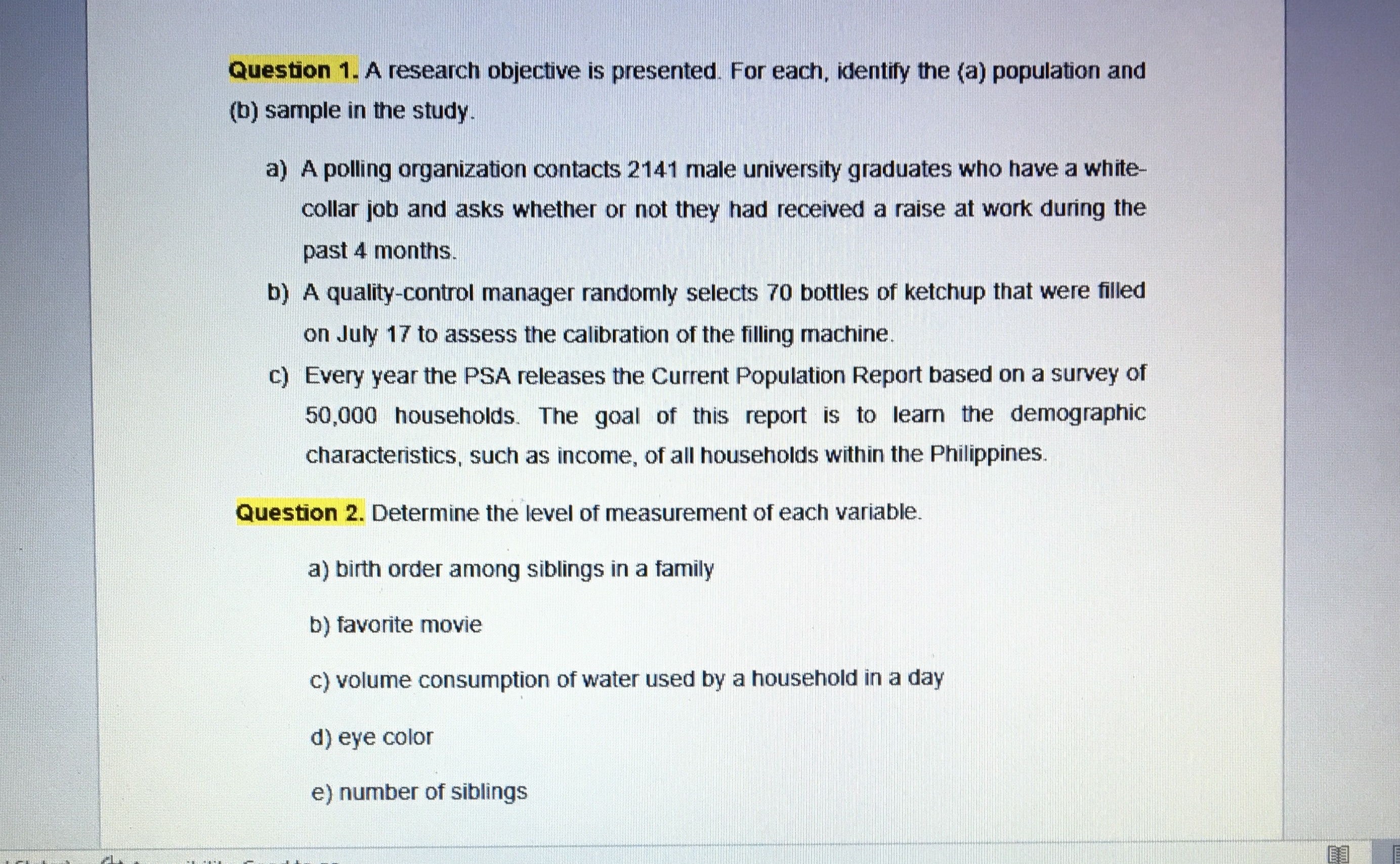 Give the CORRECT Answers. Give COMPLETE Solution. If you cannot type the