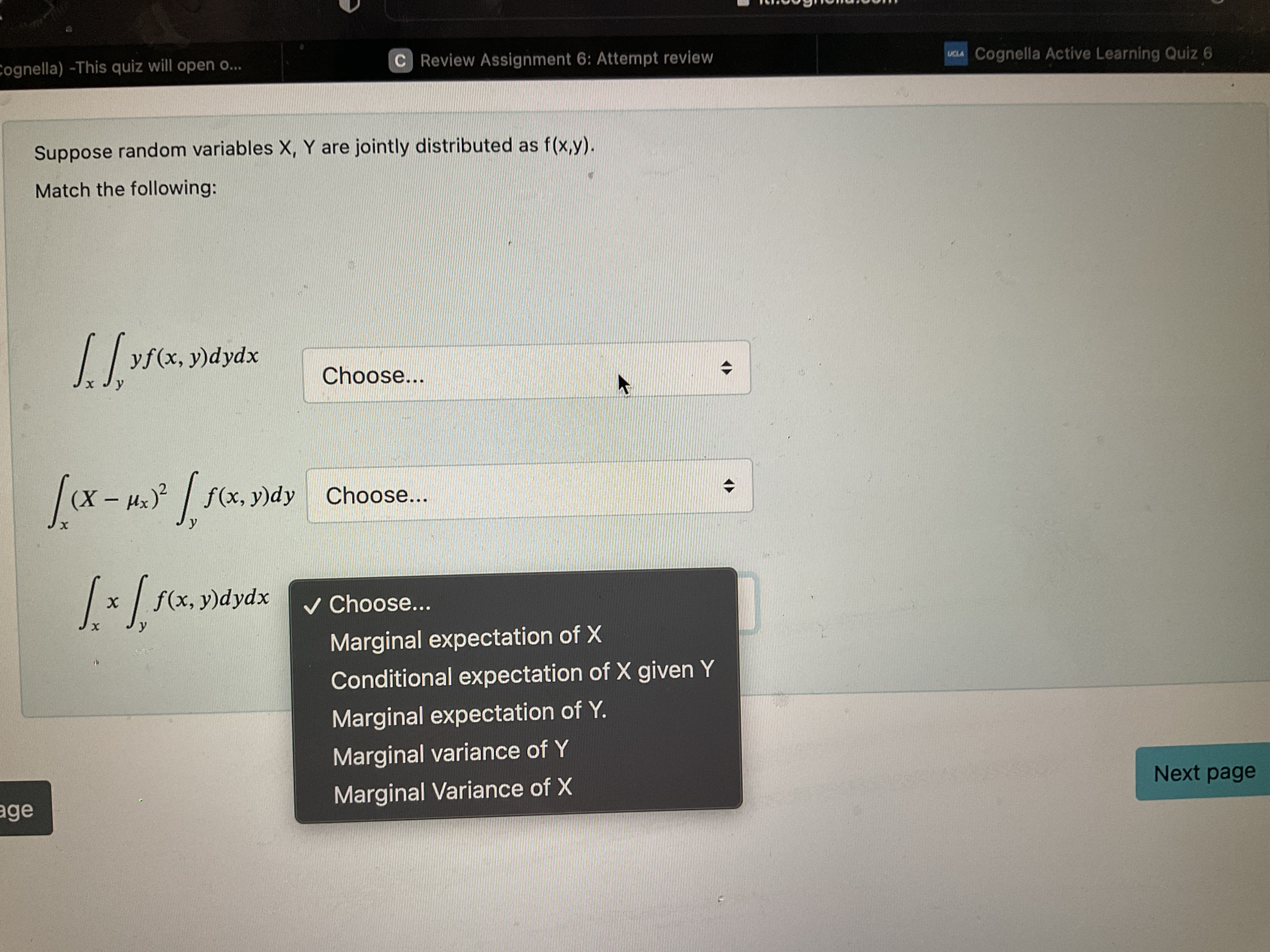 ognella) -This quiz will open o... C Review Assignment 6: Attempt