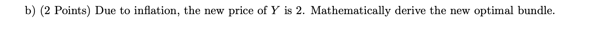 regarding good x and y is given by: U ( X ,