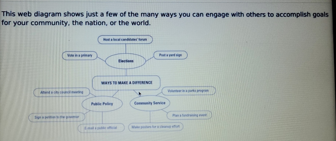 HOW CAN YOU MAKE A DIFFERENCE IN A DEMOCRACY? help me to