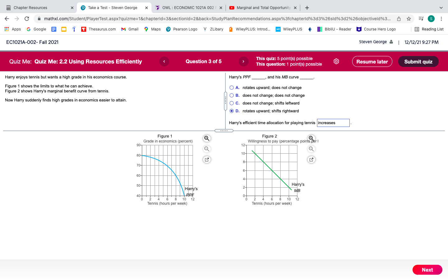 Chapter Resources x Take a Test - Steven George X OWL