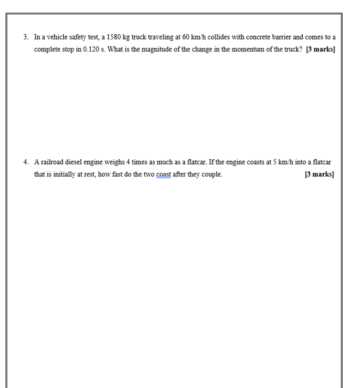 momentum for two objects. Now if we repeat the experiment by varying