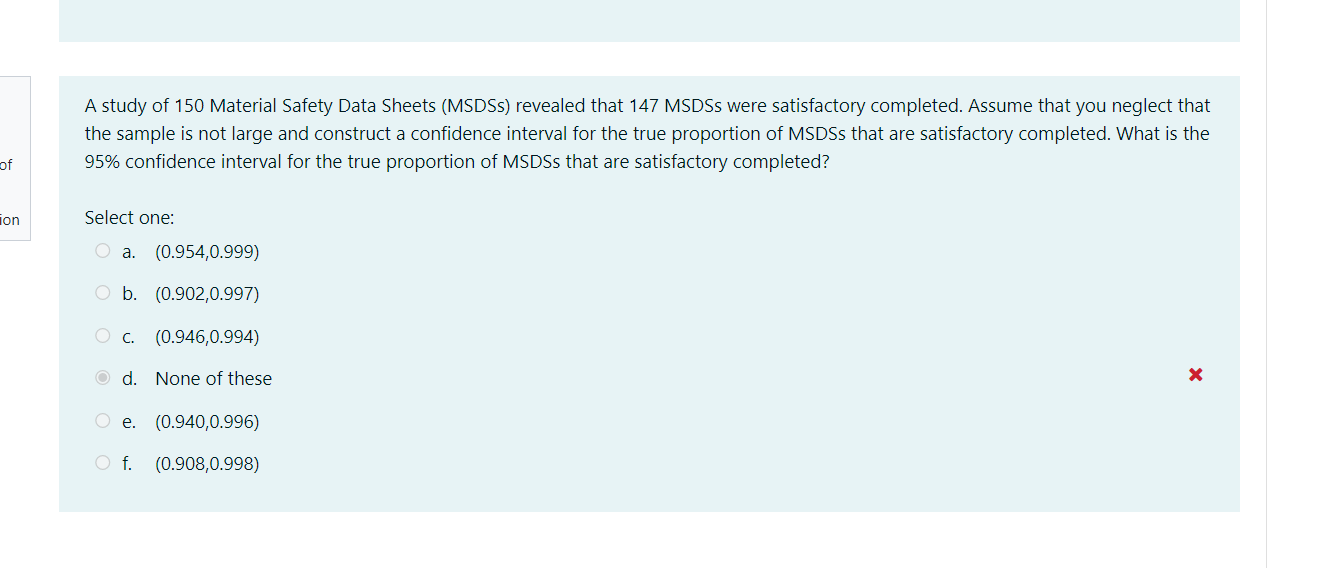 values are outliers? of Select one: tion O a. 20 O b.