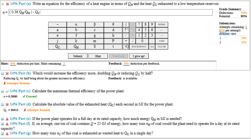 power plant has a rated power capacity of P= 650 MW. The