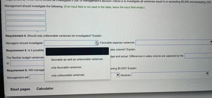 in the table, leave the input field empty) Requirements ible Fle: Vari