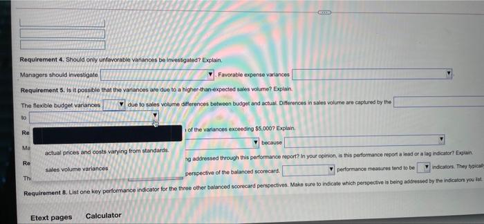 subunit? 3. Which items should be investigated if part of management's decision