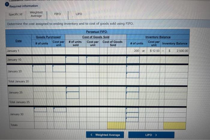 questions displayed below) Laker Company reported the following January purchases and sales