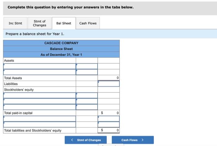 it acquired $156,000 cash from the owners. During Year 1, the .
