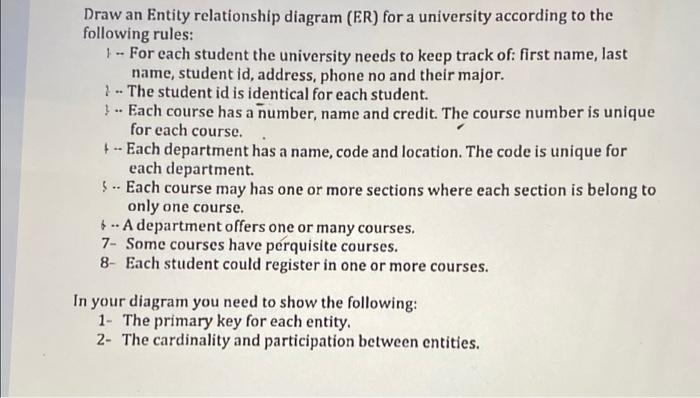 solve it correct or dont anwer please show the cardinality as n