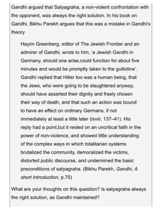 This is a philosophy question; please help. Answer in your own words